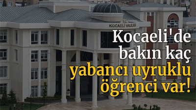 Kocaeli'de bakın kaç yabancı uyruklu öğrenci var!